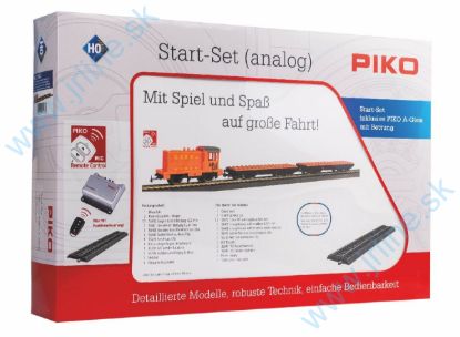 Obrázok pre 63/57143 START set - Analogový *RC ovládač * Motorová lokomotíva + Nákladné plošinové vagóny +KOC