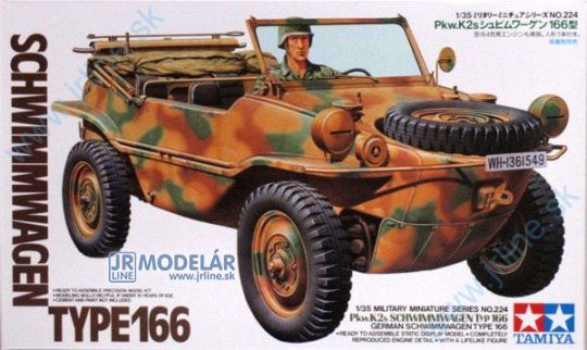 Obrázok pre 6/35224 Schwimmwagen Typ 166 *Pkw.K2s*