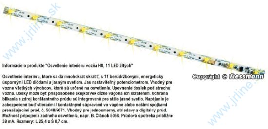 Obrázok pre 74/V5049 Osvet-Vag*ANALOG*254mm11xLEDžl