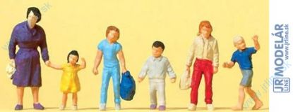 Obrázok pre 80/14041 Žena a deti na prechádzke