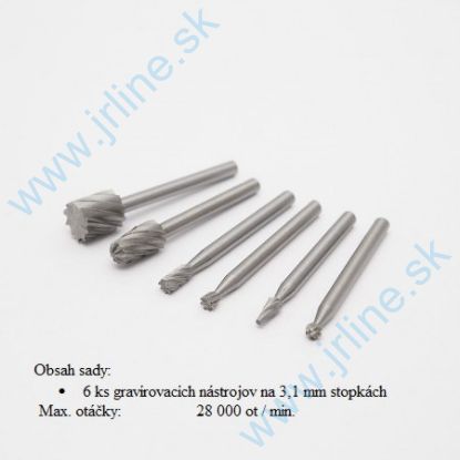 Obrázok pre 20/G10125-06 Gravírovacia Sada 6-dielna