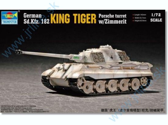Obrázok pre 13/07292 King Tiger Porsche turret w/Zi