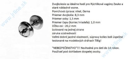 Obrázok pre 74/MT0096 ZEUKE*Dvojkolie ¤8,3mm<>20,2*