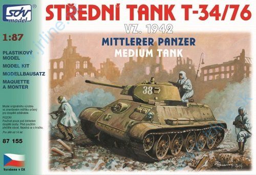 Obrázok pre 43/87155 Tank  T-34-76 vz. 1942*