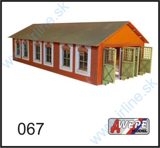 Obrázok pre 552/T067 Dvoj-Koľajná Remíza*220x100mm