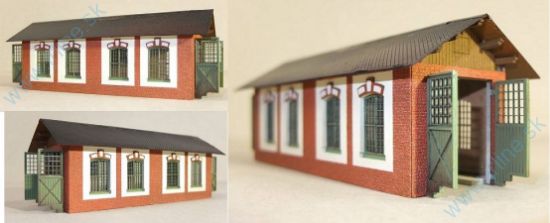 Obrázok pre 552/H066 Jedno-Koľajná Remíza*204x87mm