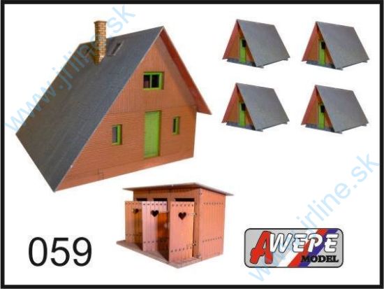 Obrázok pre 552/H059 SET Kemping*Chatky, Záchody..