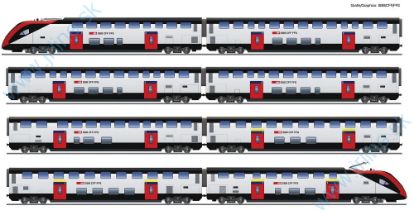 Obrázok pre 61R/7700007 8-dielny -SET * RABe 502 * SBB VI.ep.