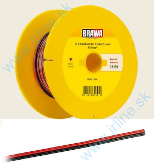 Obrázok pre 74/B32391 2pól-Kábel 25m;¤0,14mm*RedBlac