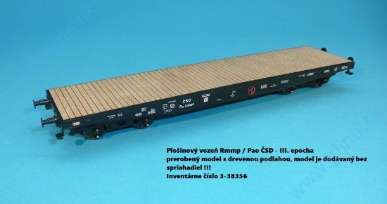 Obrázok pre 62BPE/3501 Pao 3-38356 ČSD III.ep*DrevenP