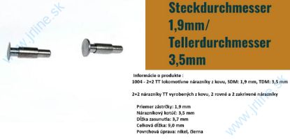 Obrázok pre 74/MT1004 2+2* Nárazník-Loko ¤3,5/1,9mm