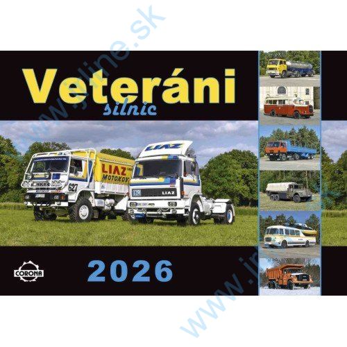 Obrázok pre 116/26-01 Nástenný kalendár 2026 - VETERÁNI CEST - 12 + 1 listov, rozmery 420 x300 mm