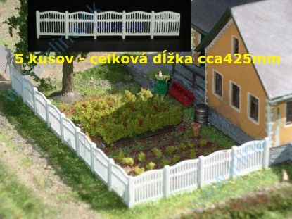 Obrázok pre 53/23305 5ks * BETÓNOVÝ Plot * 5-dielny * cca 425mm ; výška cca 18mm
