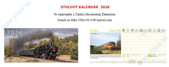 Obrázok pre 116/26-07 2026* STOLNÝ *CZ-SK ŽELEZNICE