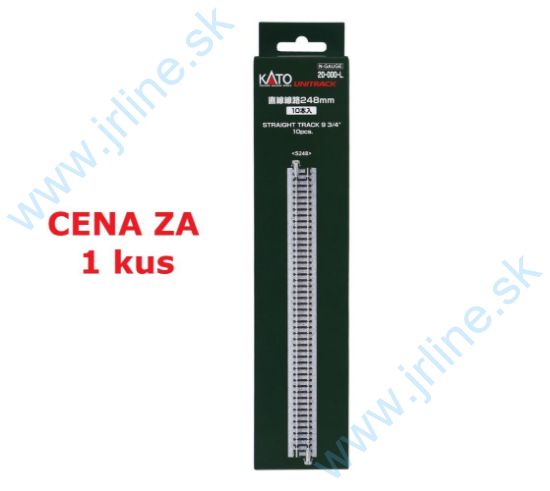 Obrázok pre 73/K20-000-L Kolaj rovná 248mm * 1ks *
