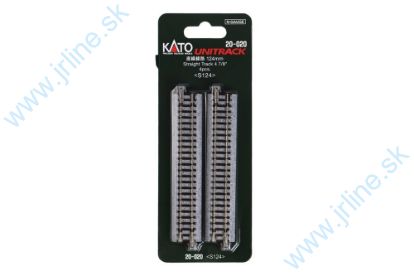 Obrázok pre 73/K20-020 Kolaj rovná 124mm * 4ks *