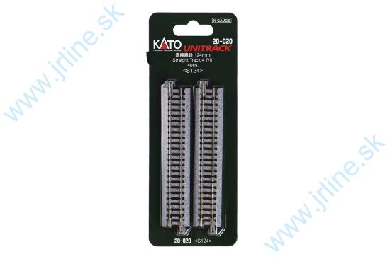 Obrázok pre 73/K20-020 Kolaj rovná 124mm * 4ks *