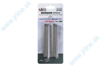 Obrázok pre 73/K20-023 2ksDvojkolaj-Beton rovná 124mm