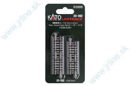 Obrázok pre 73/K20-092 Kolaj rovné 38mm 2ks+33mm 4ks