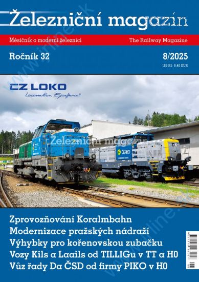 Obrázok pre 100/25-08 Železničný Magazín 8-2025 *CZ*