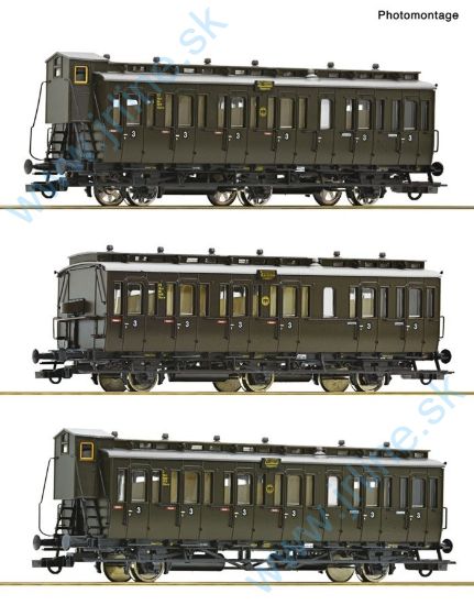 Obrázok pre 62R/6200254 SET-Oddielové vagony DRG IIep