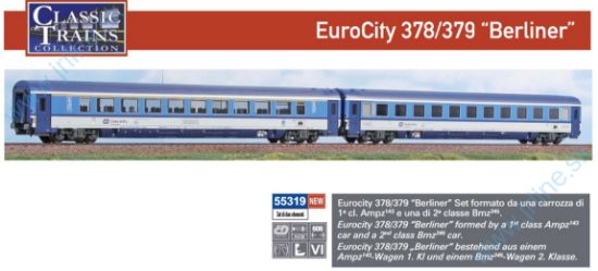 Obrázok pre 628/55319 EC378-379*BERLINER*CZ-ČD VIep*