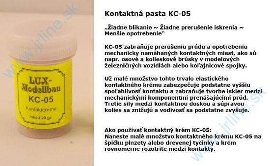 Obrázok pre 74/LUX8886 KC-05 * Kontaktná pasta 20g