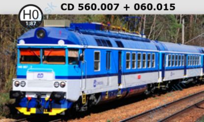 Obrázok pre 612/H560-060-7 El. Jednotka 560.007 + 060.015 * ČD V.ep.* ( ex. SM488.0 )