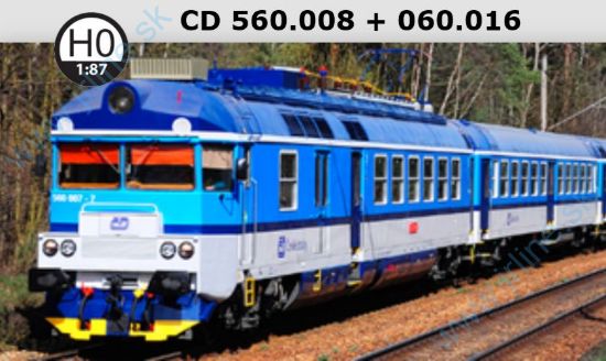Obrázok pre 612/H560-060-8 El. Jednotka 560.008 + 060.016 * ČD V.ep.* ( ex. SM488.0 )