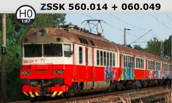 Obrázok pre 612/H560-06049 El.Jednotka - 560.014 + 060.049 * ZSSK V.ep.* (ex. SM488.0 )