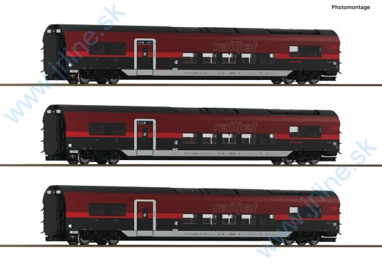 Obrázok pre 62R/6210179 VagoSet Railjet ÖBB VIep*DCCos