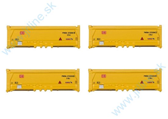 Obrázok pre 71/66581 Set 4ks Kontajnery 20" na odpa