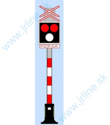 Obrázok pre 58/945 Výstražník -.Svetelný Prejazd *ČČ+B* 2-koľajný - AŽD