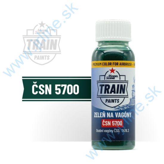 Obrázok pre 19/61.112 Zeleň na vagóny ČSN 5700*30ml