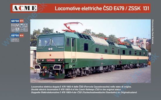 Obrázok pre 618/60760 E479 1003-4 * ČSD IVep