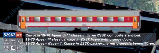 Obrázok pre 628/52967 Apeer 19-70 * ZSSK V-VIep *