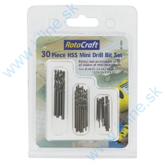 Obrázok pre 20/S-RC9003 Sada 30ks-Vrtáky*0,5 - 3 mm