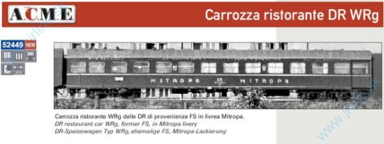 Obrázok pre 628/52449 WRg *DR IIIep* MITROPA*Jedálen