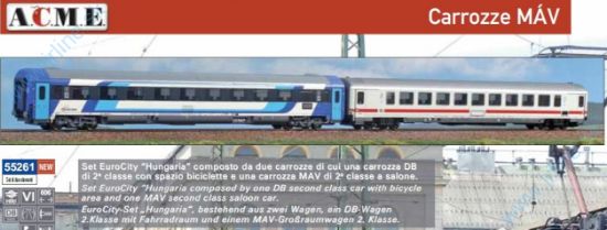 Obrázok pre 628/55261 Set-EC*HUNGARIA*MAV VIep*DB+MA