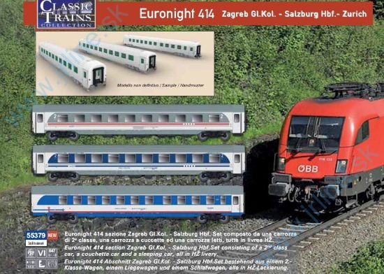 Obrázok pre 628/55379 Euronight 414*SŽ-HZ VIep*HŽ-CH