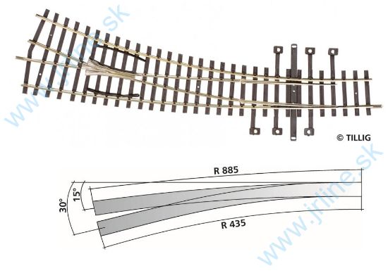 Obrázok pre 64/82361 IBW PRAVÁ 18° * 30° *R885/r435