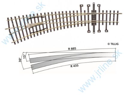 Obrázok pre 64/82362 IBW ĽAVÁ 18° * 30° *R885/r435