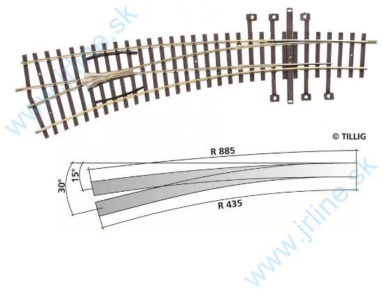 Obrázok pre 64/82362 IBW ĽAVÁ 18° * 30° *R885/r435