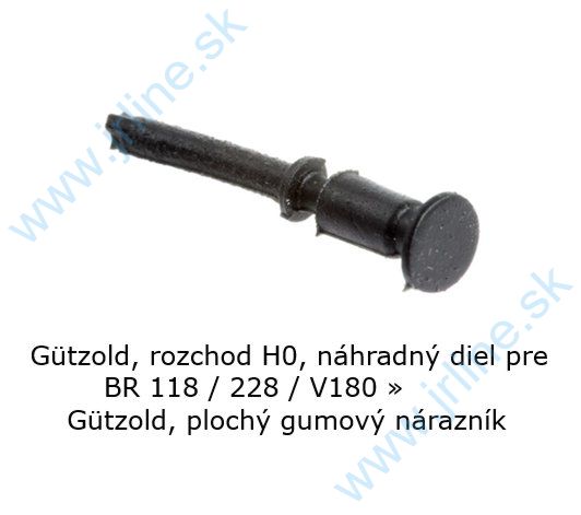Obrázok pre 74/G19010-02 Nárazník -Plochý * gumenný
