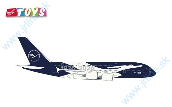 Obrázok pre 91/86DT-4137 Lufthansa A380 100-rokov* TOYS