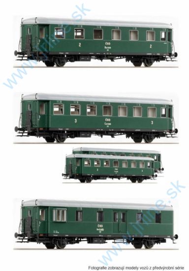 Obrázok pre 62R-EL/260600 Set Vozňov RYBAK * ČSD III.ep.