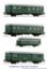 Obrázok pre 62R-EL/260750 Set 5ks Vozňov RYBAK * ČSD IV.ep. * DCC-Osvetlenie