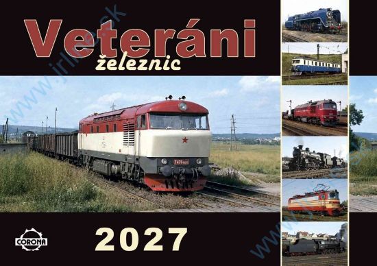 Obrázok pre 116/27-03 Nástenný kalendár 2027  VETERÁNI Železníc - 12 + 1 listov, rozmery 420 x300 mm
