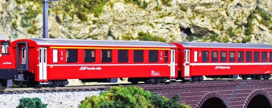Obrázok pre 71/K10-1413 4-dielny Set Osobných vagónov EW I * RhB V.-VI.ep.  Set A