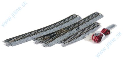 Obrázok pre 73/K20-221 Výhybka PRAVÁ * R481/15° + vyrovnávacia koľaj